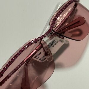 SWAROVSKI Pink Rhinestone Embellished Sunglasses